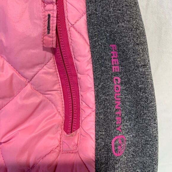 Girls Quilted Pink Vest - Picture 5 of 7